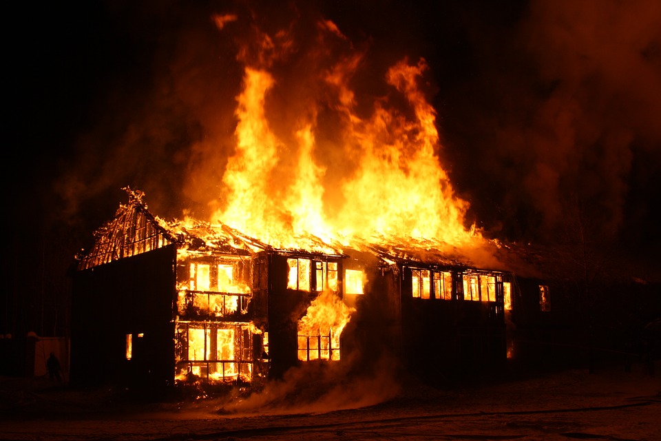 Home destroyed by fire