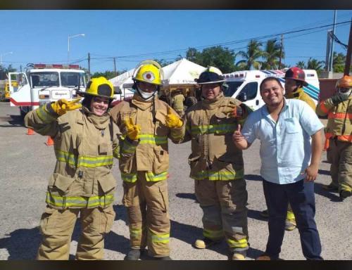 Training in firefighter turnouts